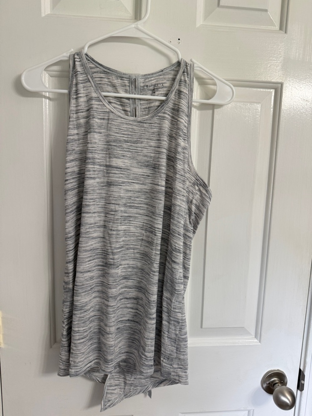 Athleta Heathered Light Gray Tank Top